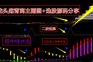 底背离龙头 通达信指标 主图/副图/选股公式 底部涨停爆发在即